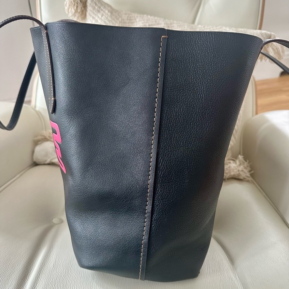 Rare Coach X Keith Haring LOVE Leather Large Tote - Picture 13 of 16